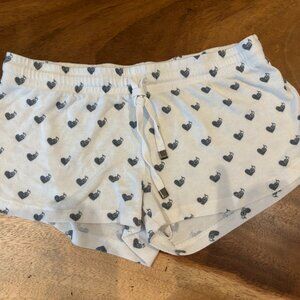 PJ Salvage Music Note Heart Pajama Shorts – Size M